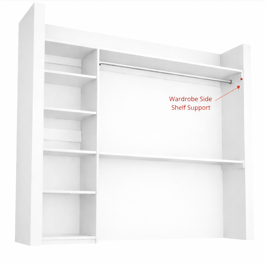 Side Rail Shelf Support