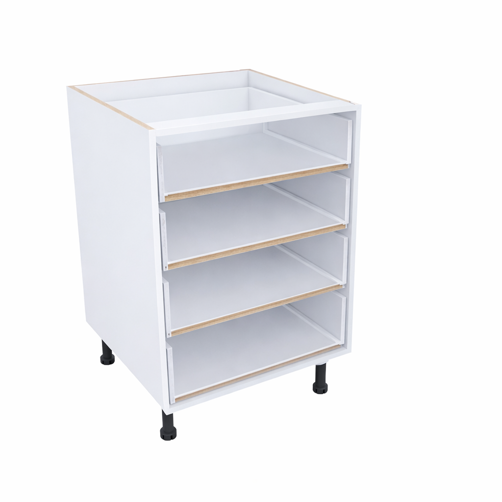 White Base Cabinet X4 Drawers (Equal Drawers) 0