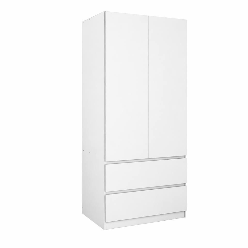 White Wardrobe Tall Cabinet With Drawers